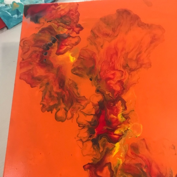 Dutch pour painting, vibrant and abstract design. - Picture 5 of 8